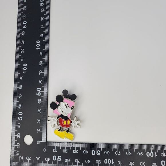 Disney Mickey Mouse Pink Square Enamel Pin - Picture 4 of 4